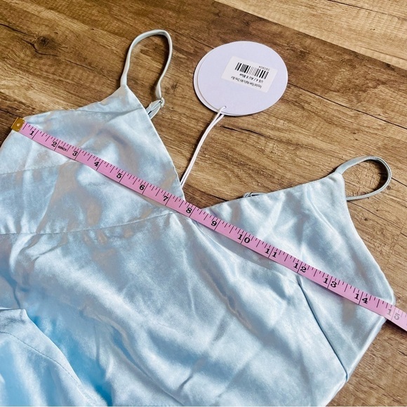 Princess Polly Recycled Fibers Maliha Mini Dress Blue Size 4 NWT NEW! - Picture 9 of 12